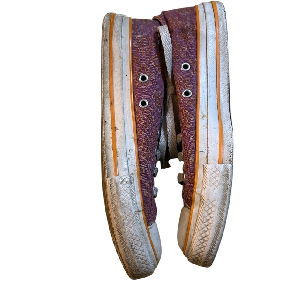 Converse All Star Pink and White Canvas Sneakers - Picture 4 of 9